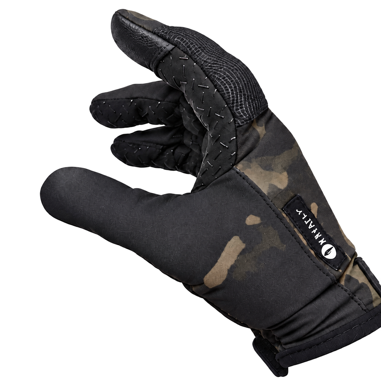 NamaFly technical skydiving glove in a natural gripping position