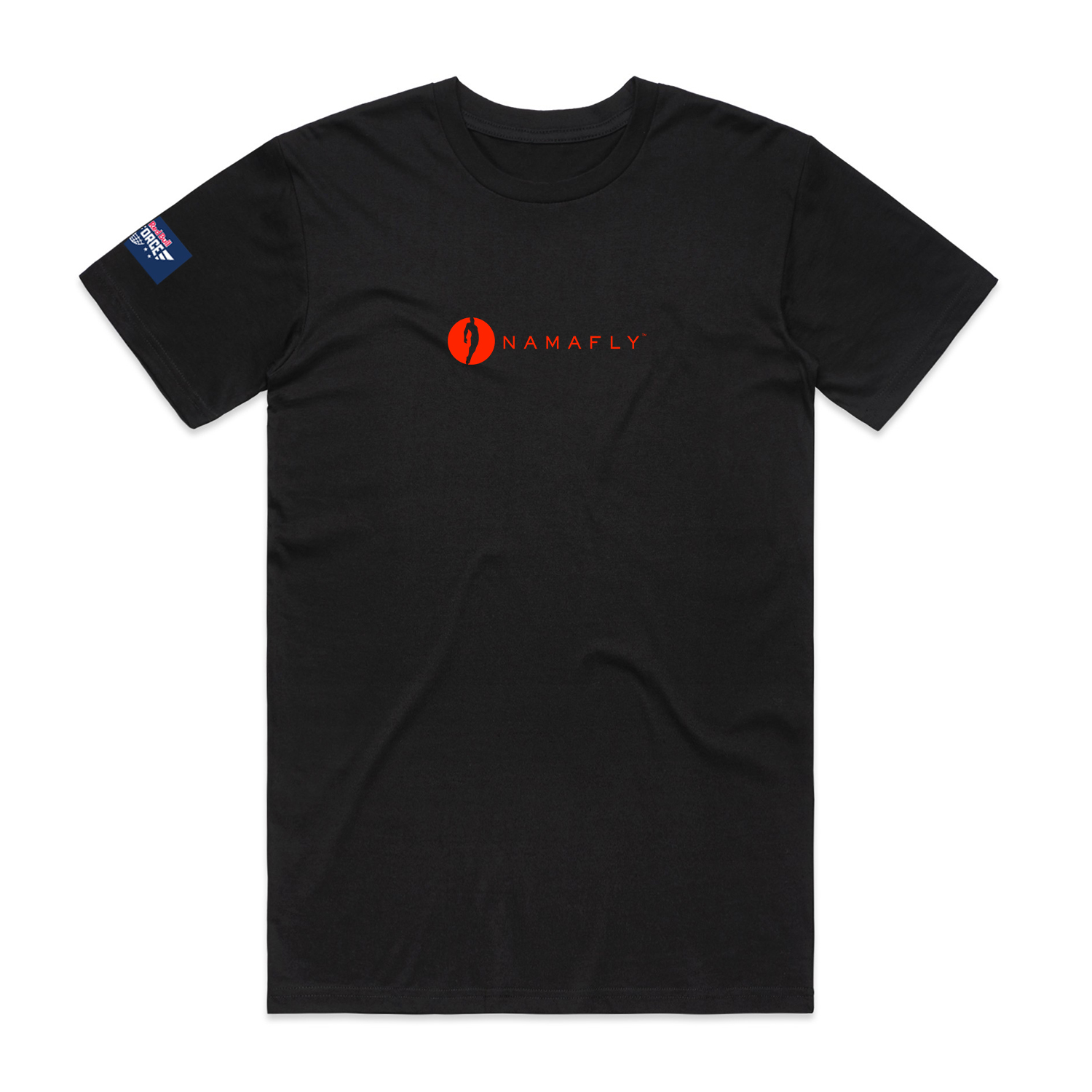 Front of black NamaFly x Wildstyle T-shirt